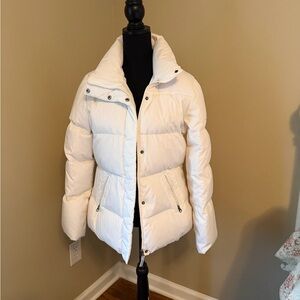 Tommy Hilfiger Women's White Puffer Jacket